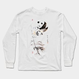 Mother & Baby Panda Long Sleeve T-Shirt